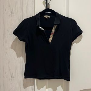 Black Burberry crop top